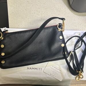 Hammitt Black Crossbody Bag with Gold Accents